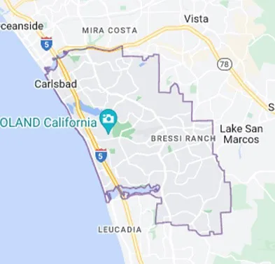 Carlsbad area map