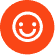 An icon representing happy face