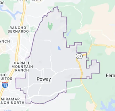 Poway area map