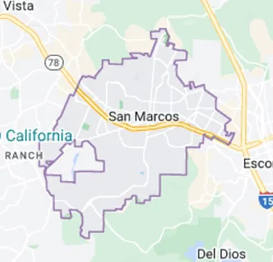 San Marcos area map