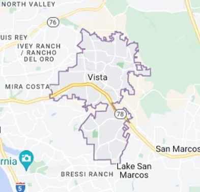 Vista area map